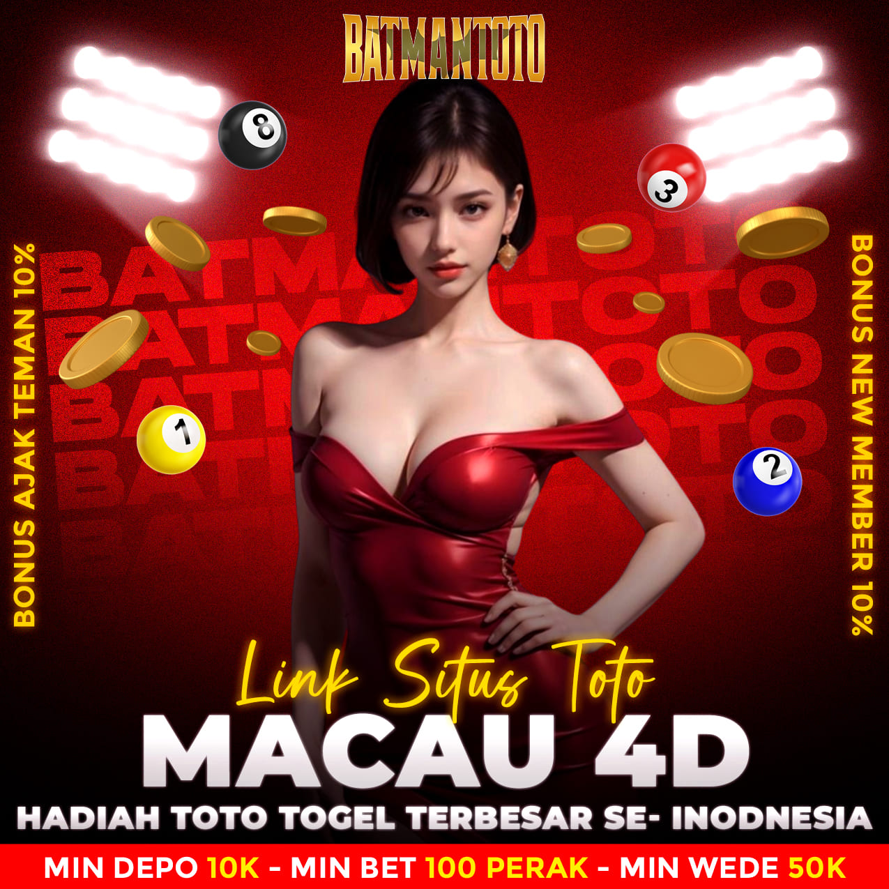 BATMANTOTO | Situs Toto Macau Terpercaya Dengan Jackpot Terbesar Prize 1,2 dan 3